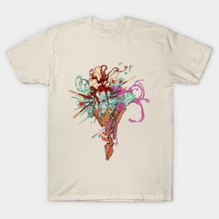 Imploding Ice Cream Cone T-Shirt